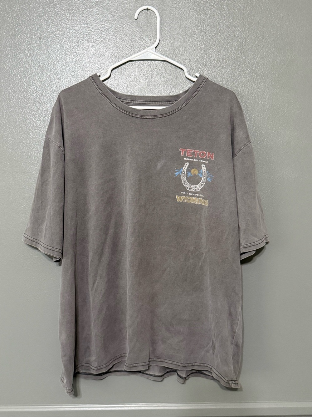 Aeropostale Gray Short Sleeve Graphic Tee with Small Chest Print.